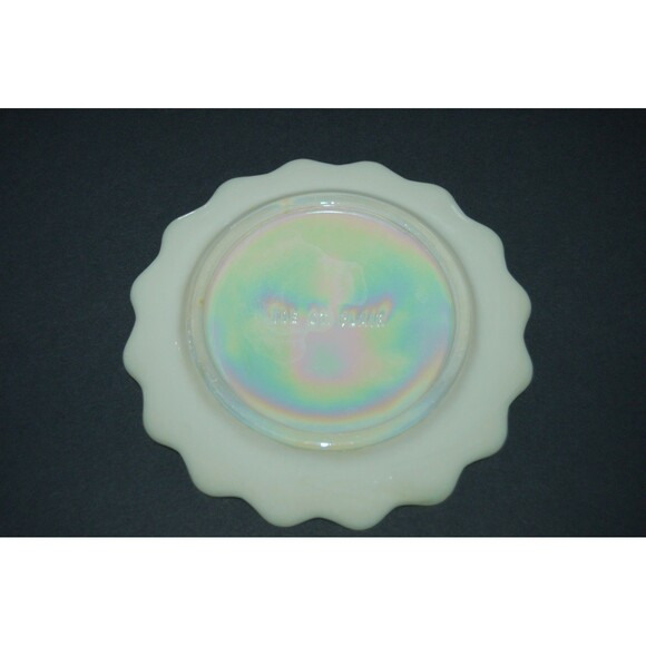 JOE ST. CLAIR URANIUM REACTIVE 1976 GLASS FESTIVAL ELWOOD INDIANA - 5 1/2" PLATE - Picture 3 of 3